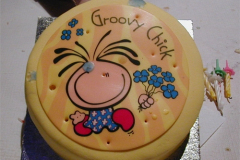 Groovy Chick cake for a Groovy Chick