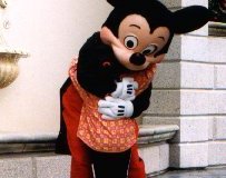 Jamie Hugs Mickey