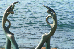 Sculpture at The beach at Manley